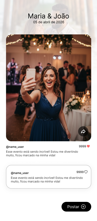 Feed do evento